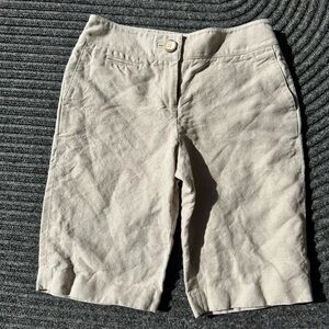 Ann Taylor Linen Blend Shorts – Tan – Size 2P Petite